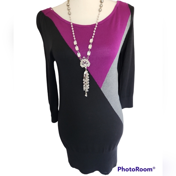 White House Black Market Sweater Dress Size Small - Picture 4 of 6